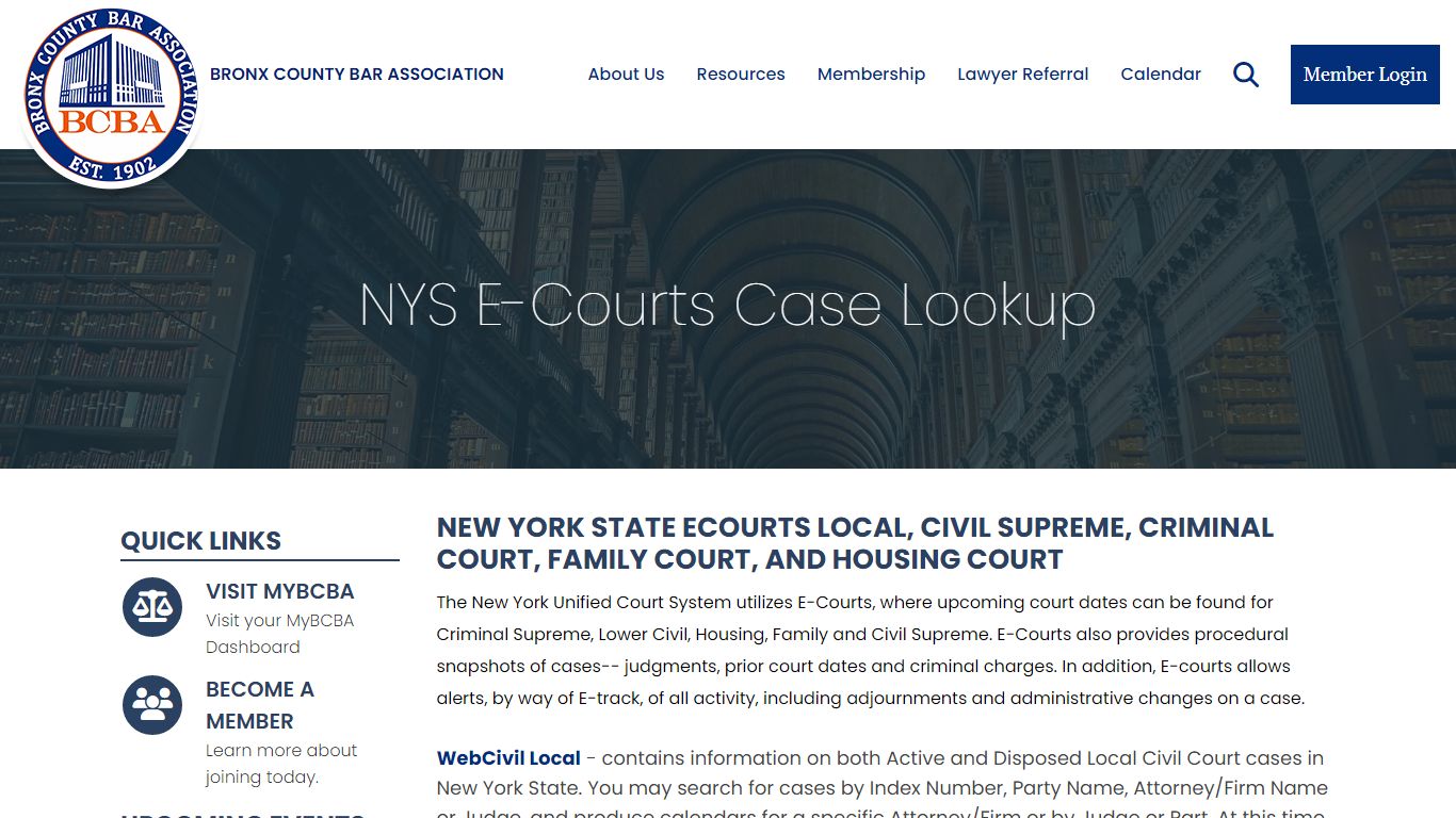 NYS E-Courts Case Lookup